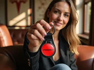 Irmscher Schlüsselanhänger Leder Stilvoll Modern Tuning Kraft